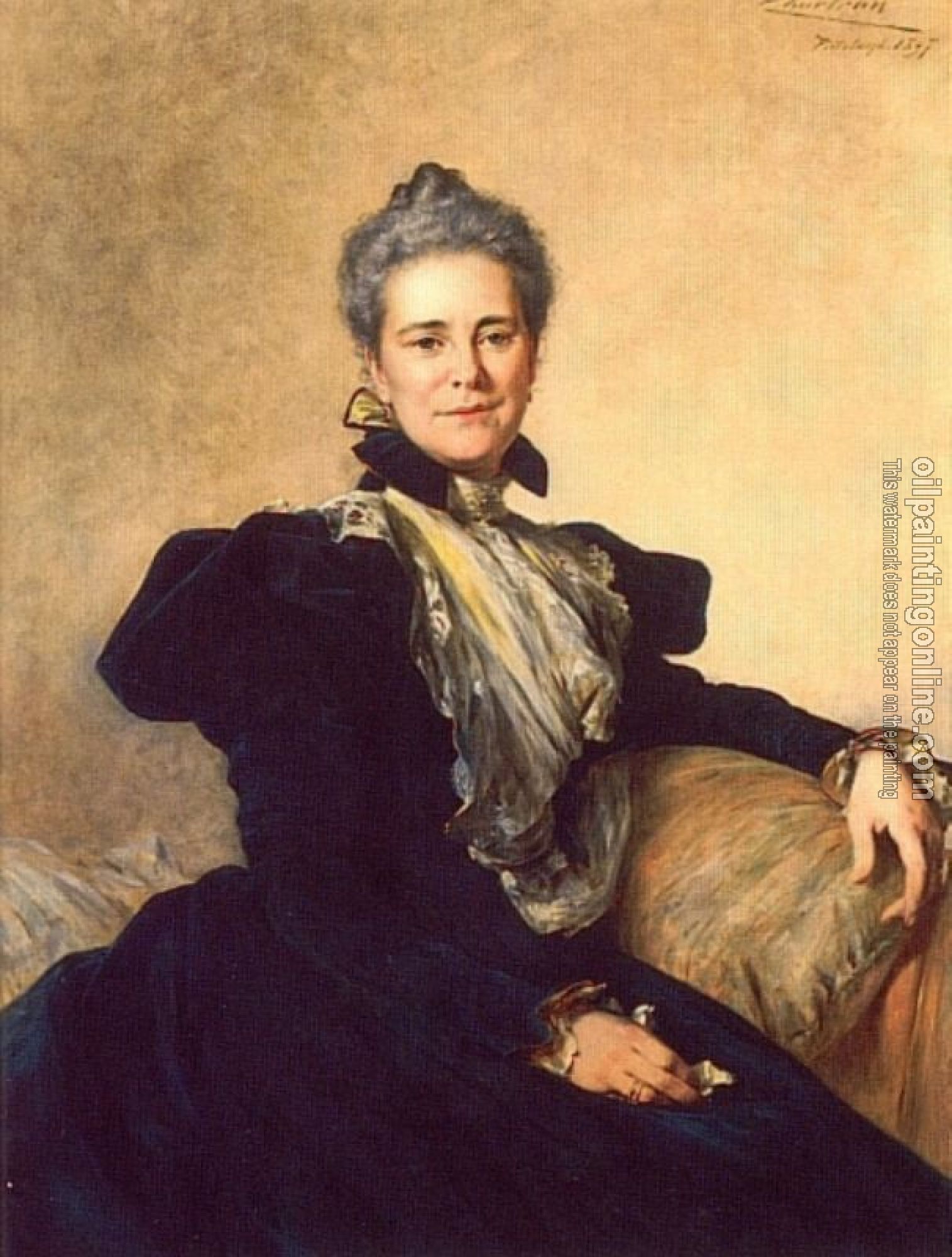Theobald Chartran - Portrait of Mrs Charles Lockhart